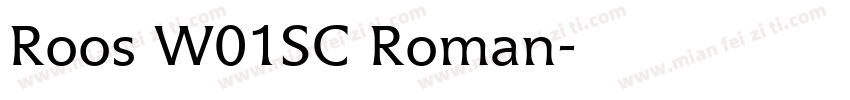 Roos W01SC Roman字体转换